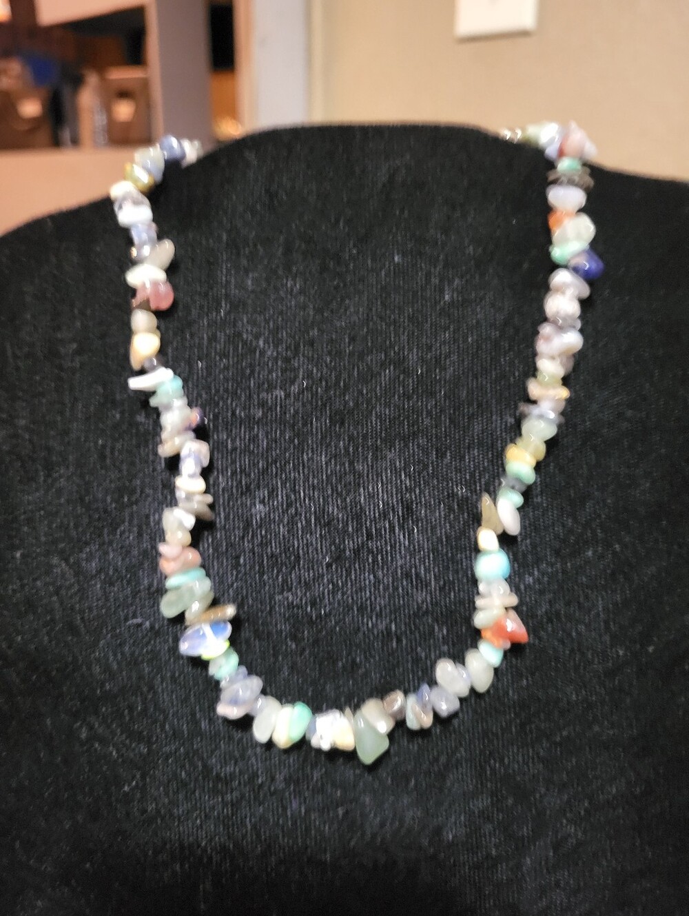 🌟 Natural Multi-Gemstone Crystal Chip Necklace (Adjustable Clasp) 🌟